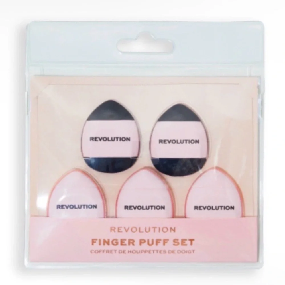 Makeup Revolution NWT Mini Finger Powder Puff Set
